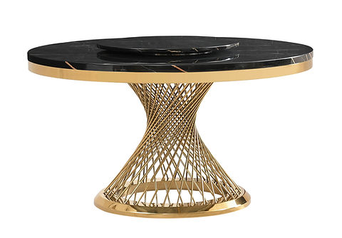 Unico Black/Gold Dining Table D605