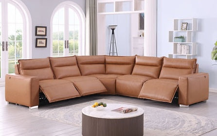 Sierra Camel POWER/OVERSIZED Reclining Sectional MI-1235