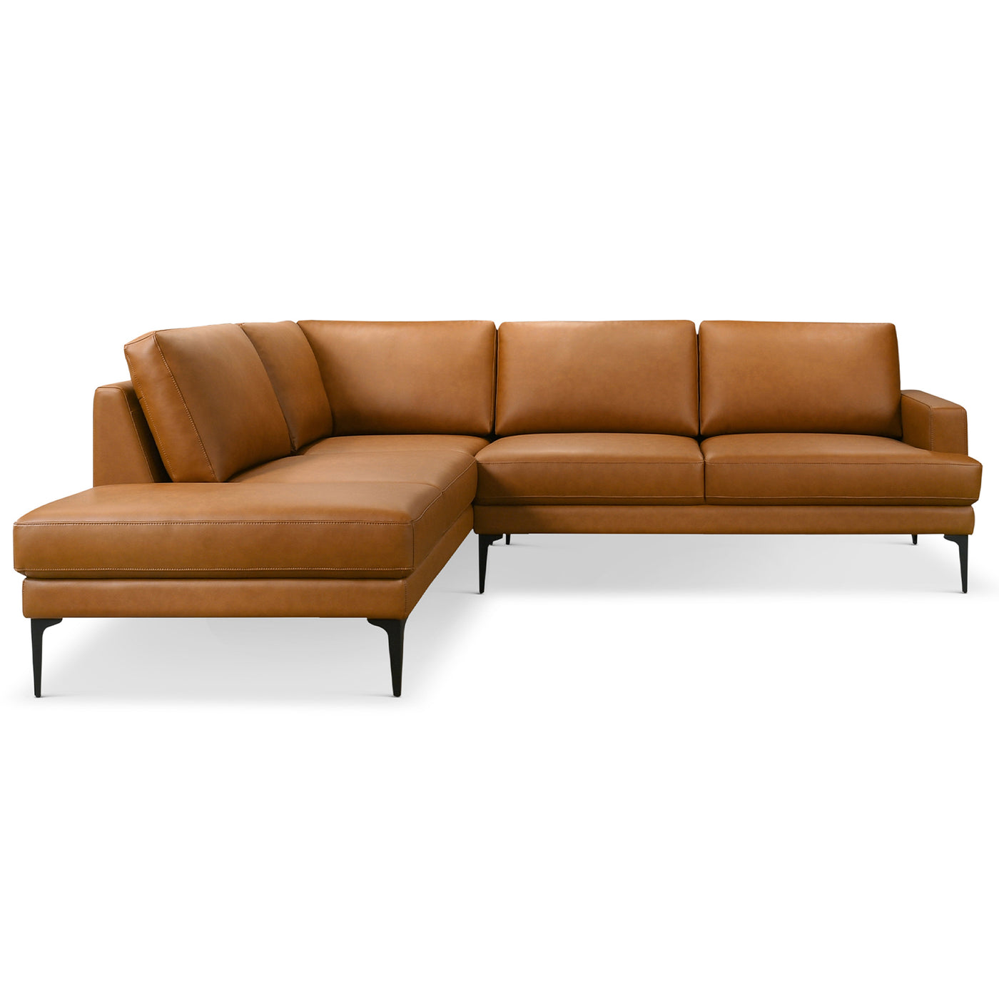 Bristol Durable Vegan Leather Left-Facing Sectional Sofa