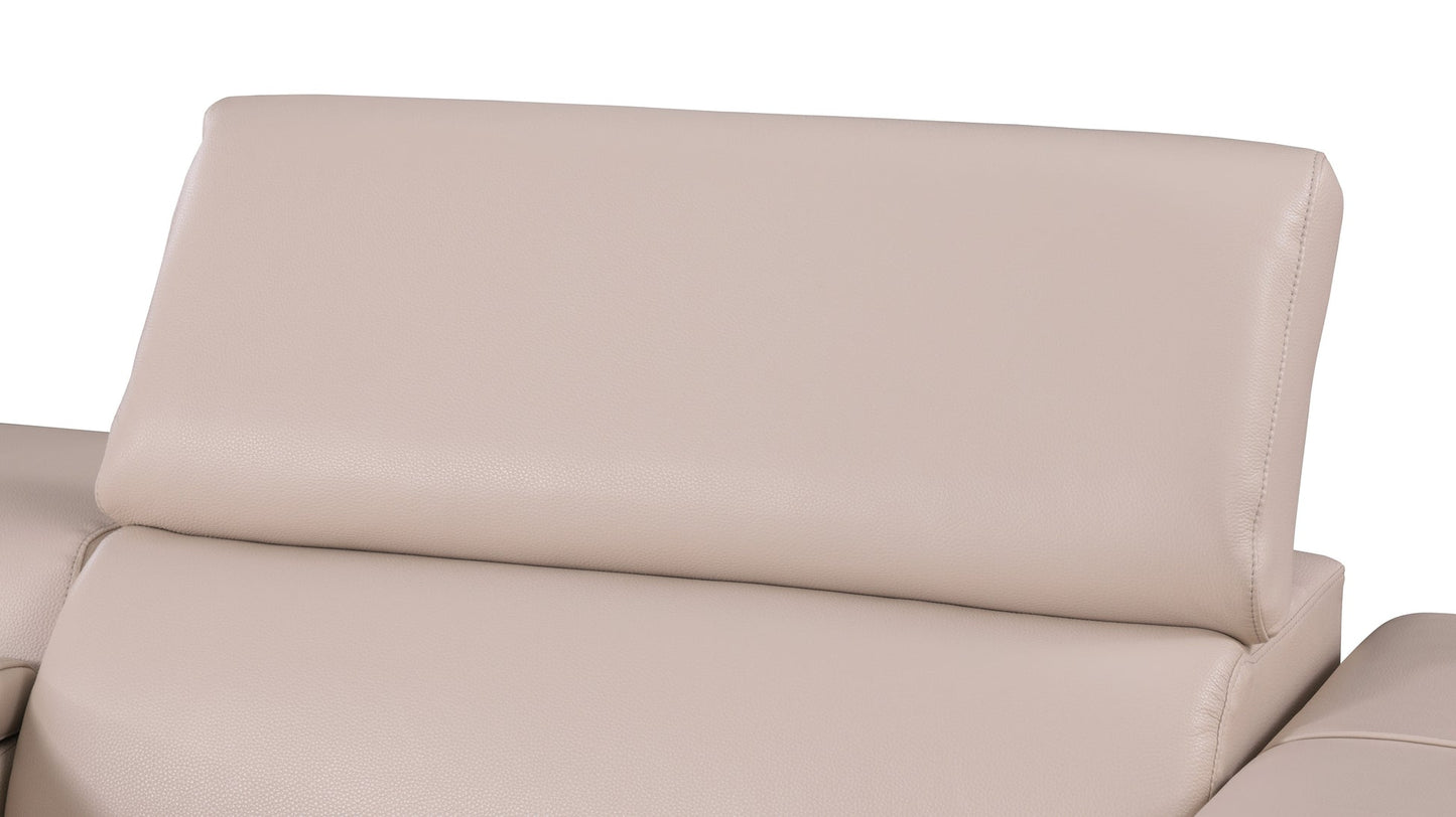 Picasso Beige 3-POWER  Leather Match 7pc Sectional  MI631