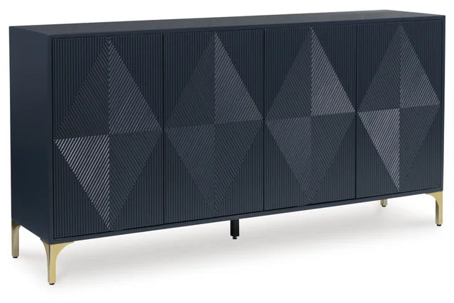 Loirwick Dark Blue Accent Cabinet A4000677