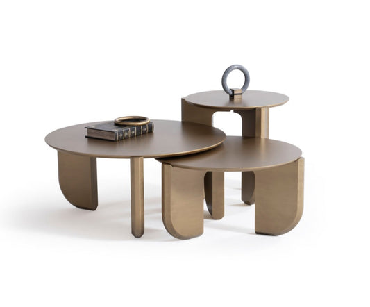 720 Gold 3pc Coffee Table Set