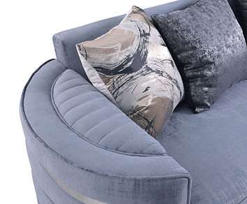 Minerva Grey Velvet Sofa and Loveseat S3300