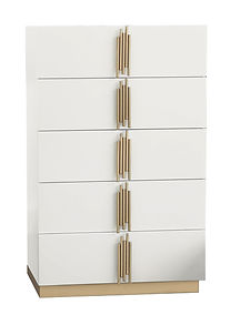 Evon White/Gold Bedroom Set B7551