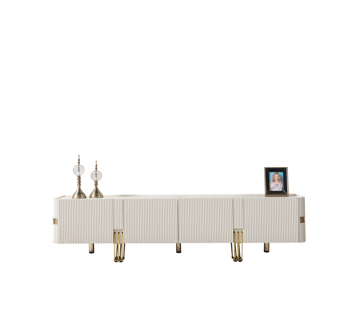 Santana Ivory 79" Tv Stand