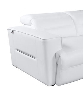Nexus White POWER Reclining Sectional MI-1260