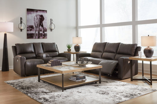Boxmere Storm Power Reclining Sofa and Loveseat U13100