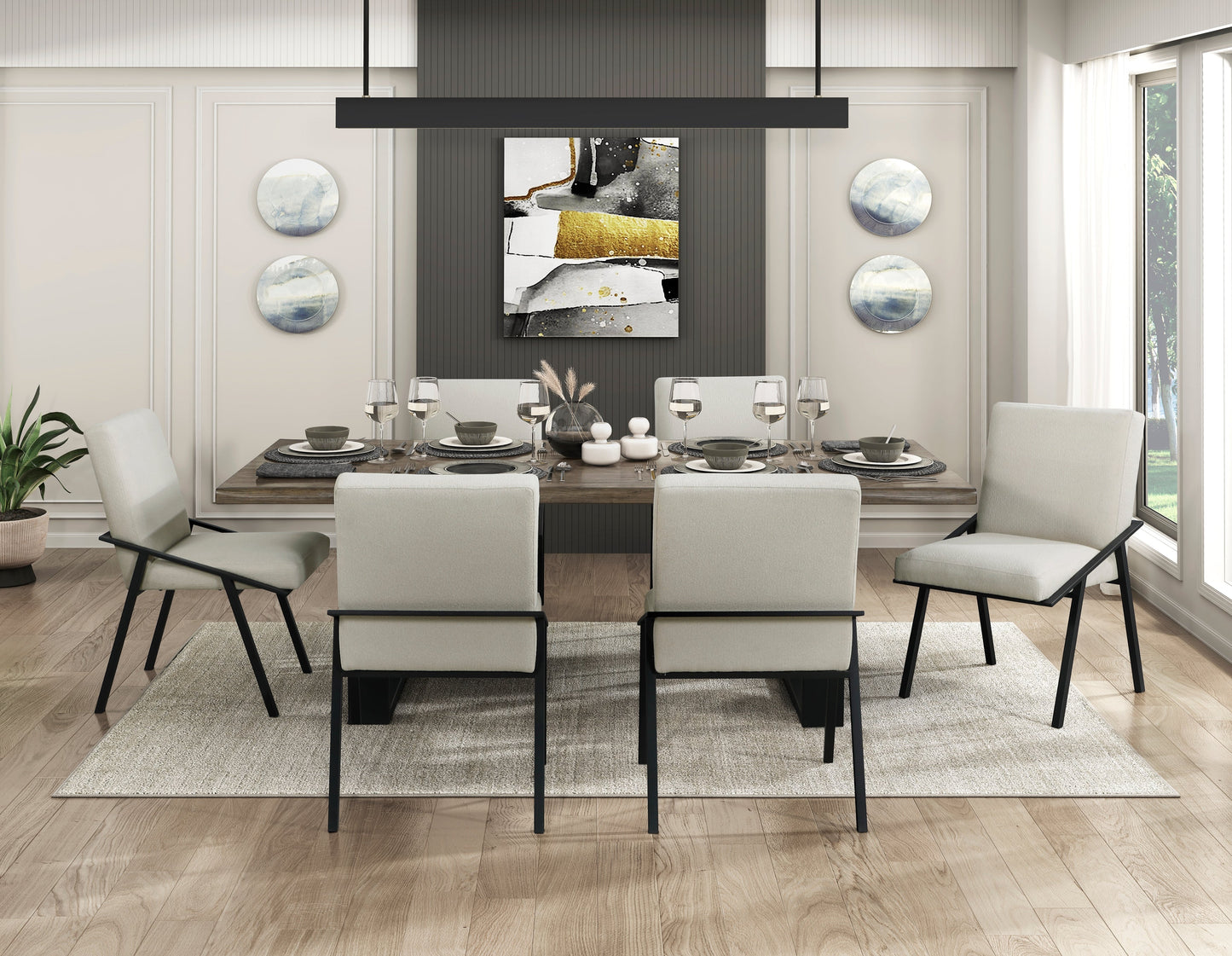 Rochelle Natural Oak Dining Set 5939