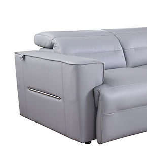 Nexus Light Blue POWER Reclining Sectional MI-1260