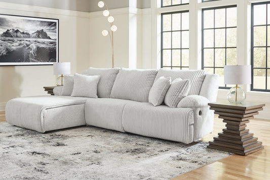 Top Tier Alloy 3pc LAF Chaise Reclining Sectional 92706