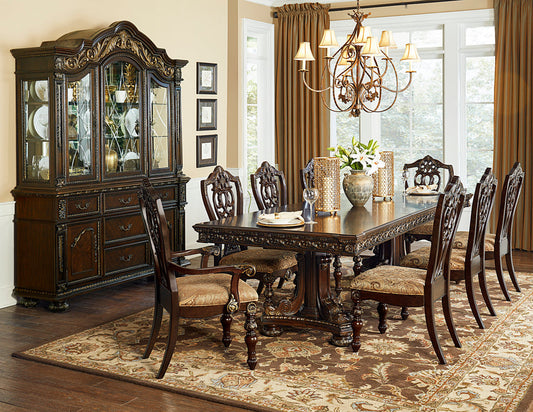Catalonia Cherry Extendable Dining Set 1824