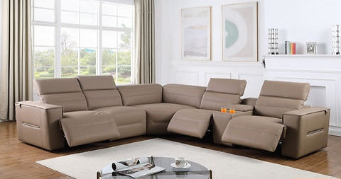 Nexus Brown POWER Reclining Sectional MI-1260