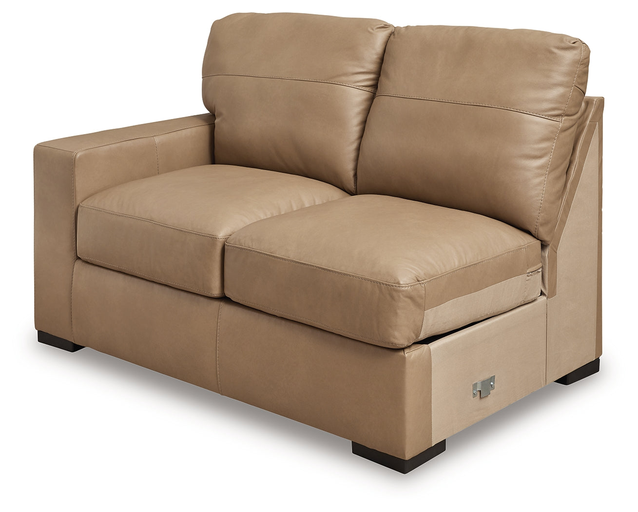 Bandon Toffee Leather 3pc RAF Sectional 38006
