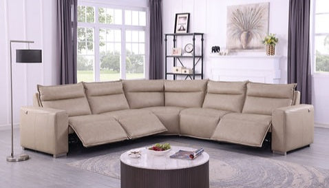 Sierra Beige POWER/OVERSIZED Reclining Sectional MI-1235