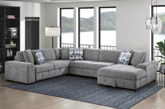Raise Grey  Storage RAF Sectional 9624