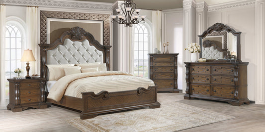 B9000 Brown Panel Bedroom Set