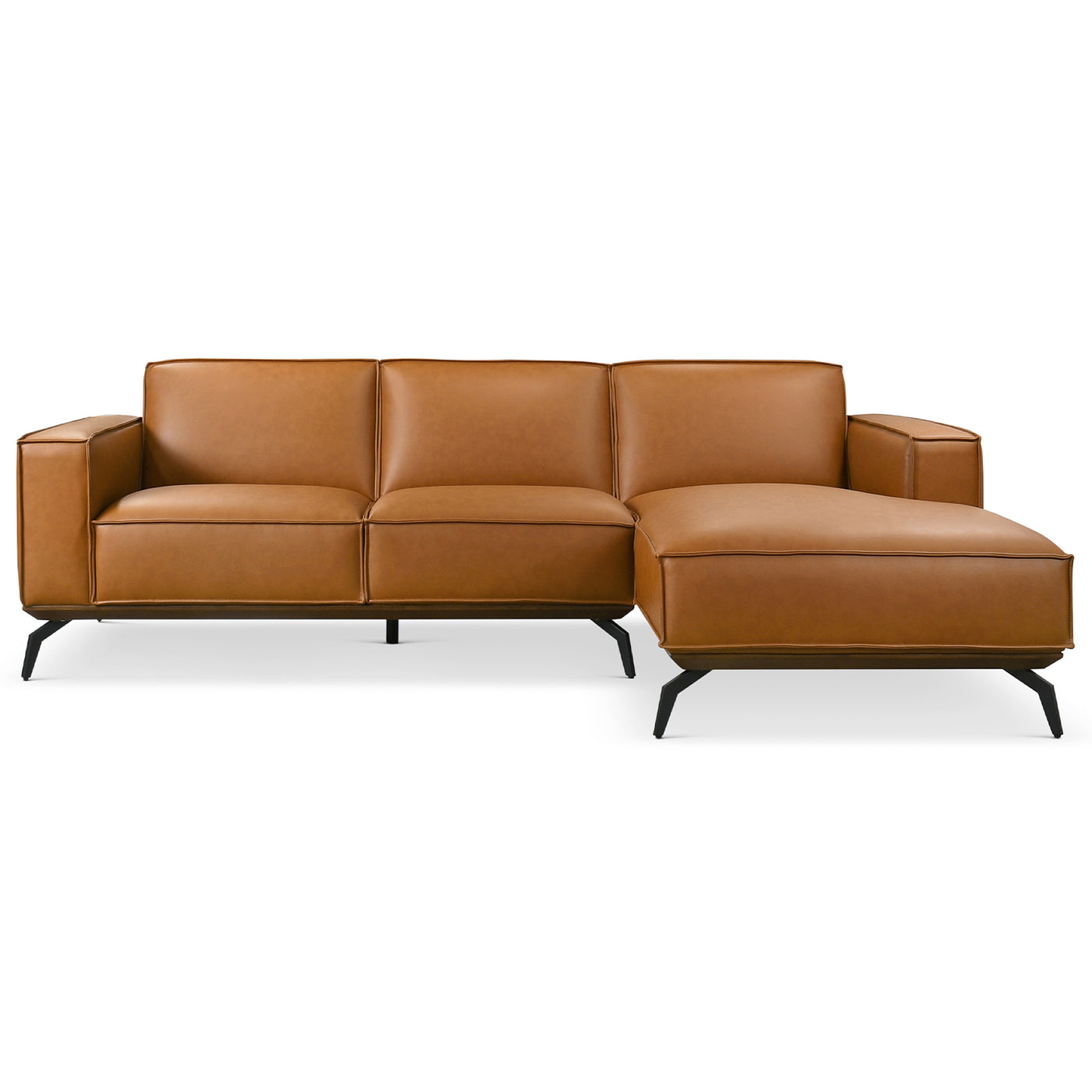 Brenham Easy Clean Modern Right Sectional Sofa & Chaise