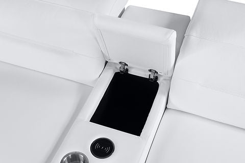 Nexus White POWER Reclining Sectional MI-1260