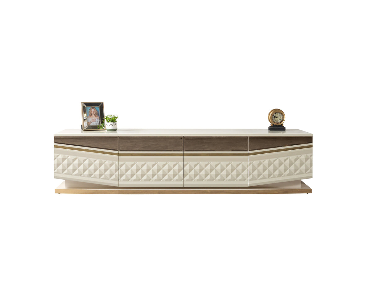 Anica Ivory Tv Stand