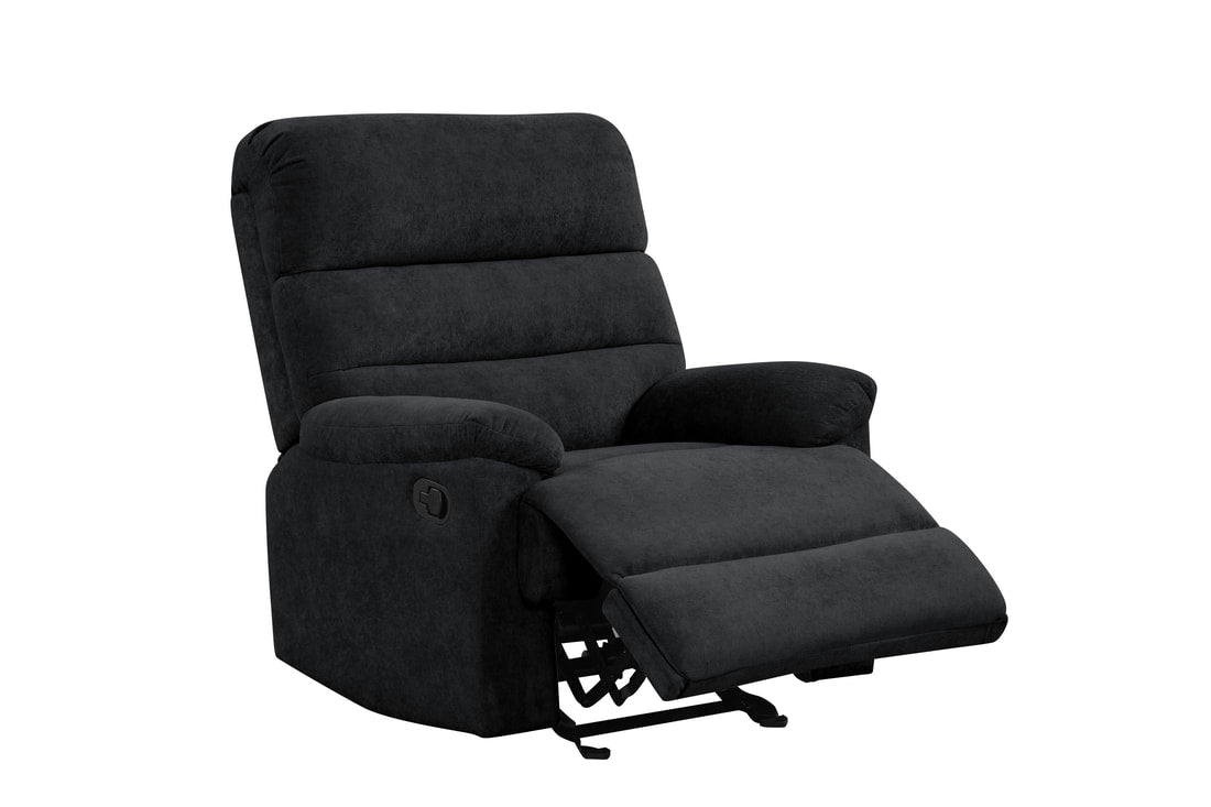 Albert20 Black WATER RESISTANT Fabric 3pc Reclining Set