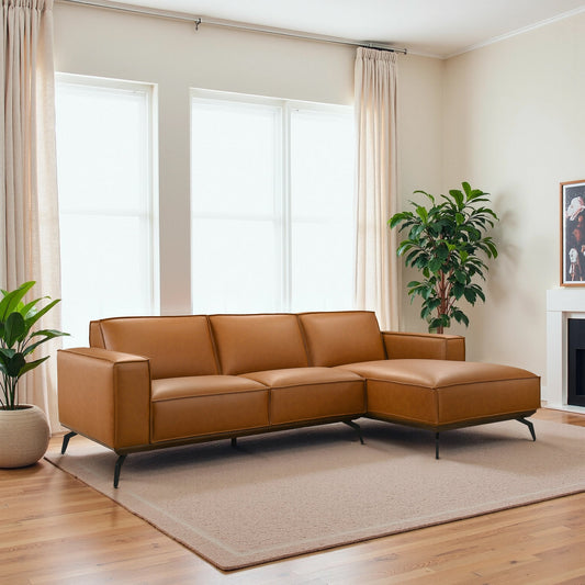 Brenham Easy Clean Modern Right Sectional Sofa & Chaise