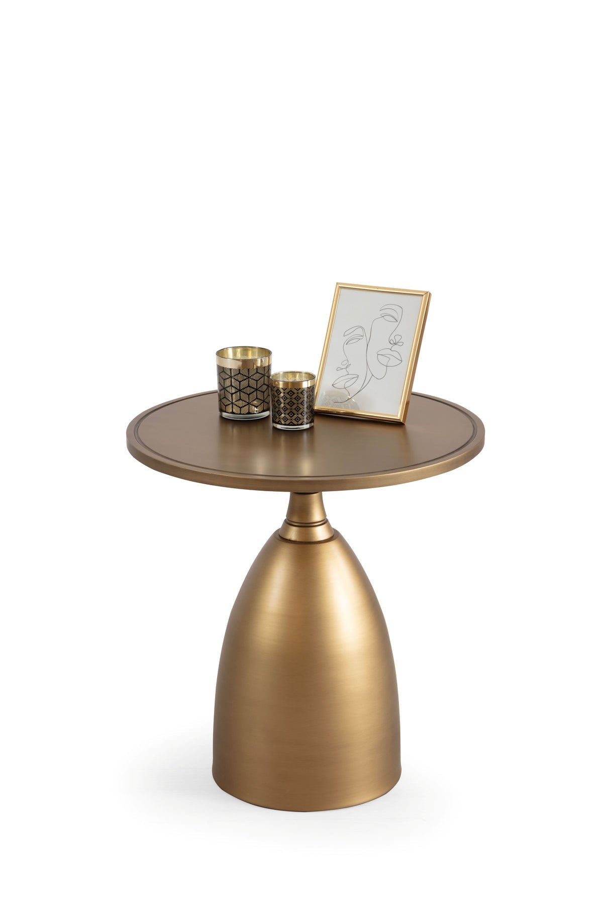 873 Gold 2pc Coffee Table Set