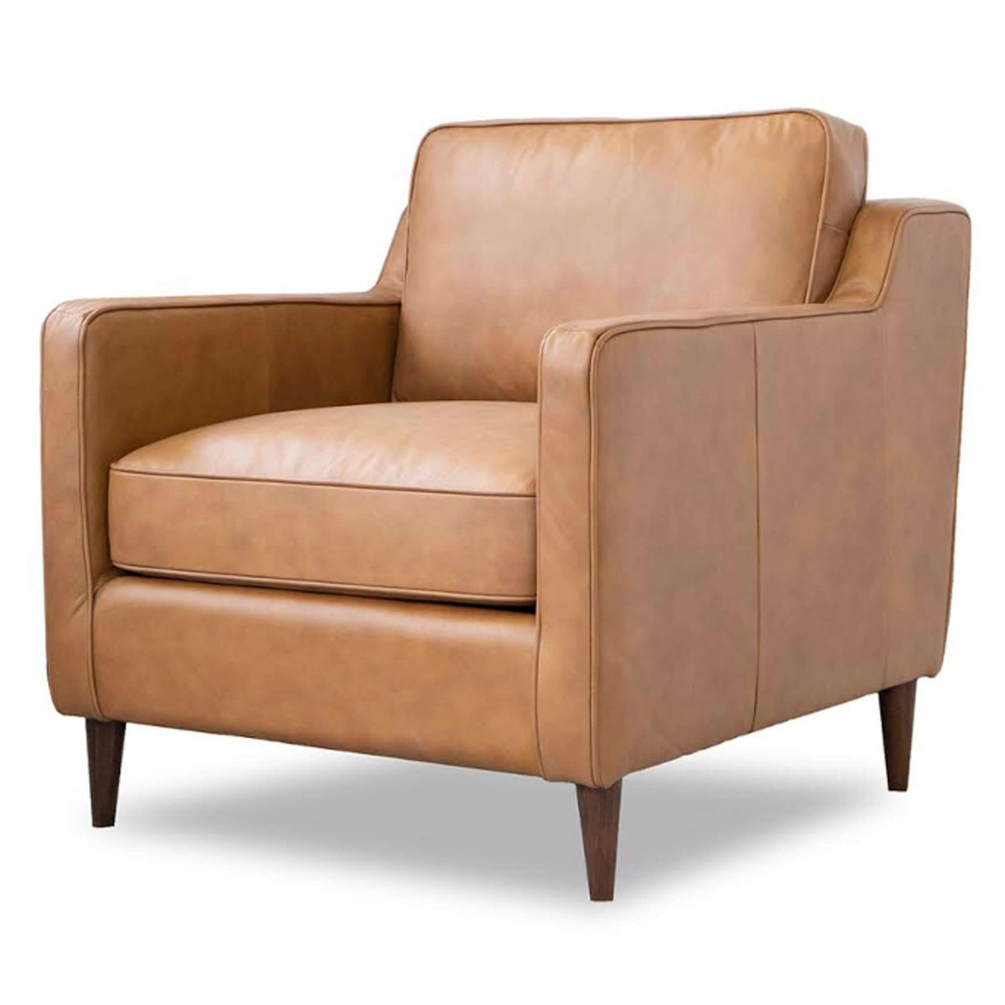 Cooper Tan Genuine Leather Lounge Chair