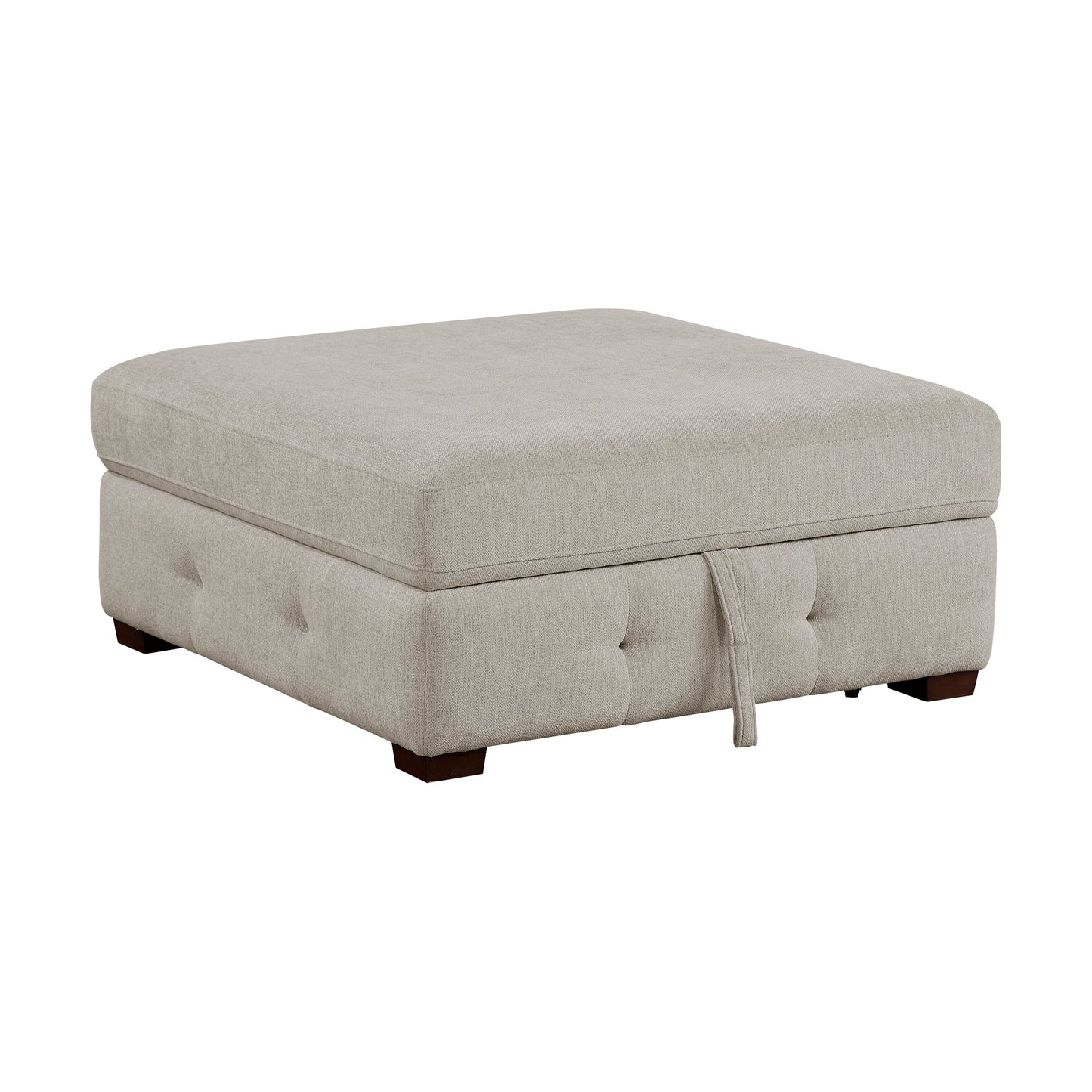 Raife Taupe 5pc Sectional with Right Chaise and Ottoman 9624