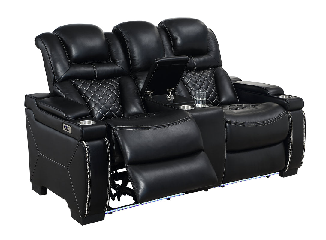 Romina Black POWER 3pc Reclining Set