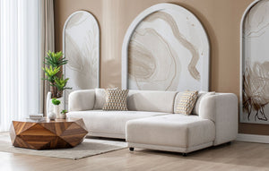 Lyna Ivory 2 Pc RAF Sectional
