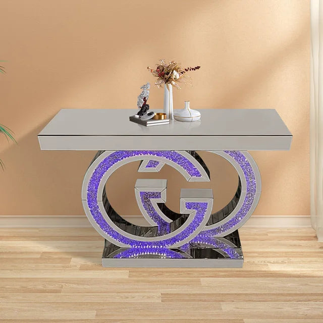 A23 Multicolor LED Console Table