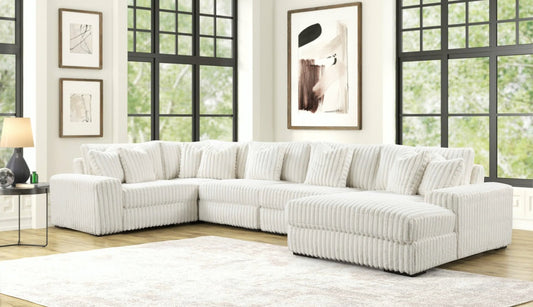 Seasons2 Beige OVERSIZED 5pc Sectional
