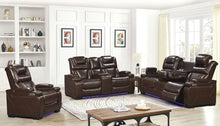 Load image into Gallery viewer, Woodland Brown POWER/LED 3pc Reclining Set