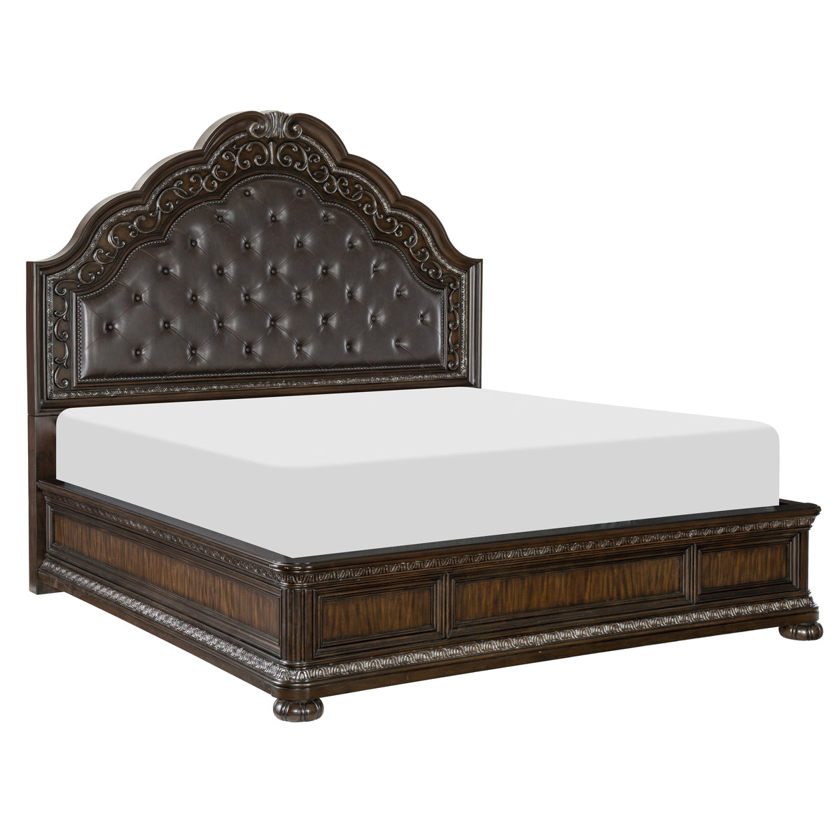 Beddington Dark Cherry Panel Bedroom Set 1407