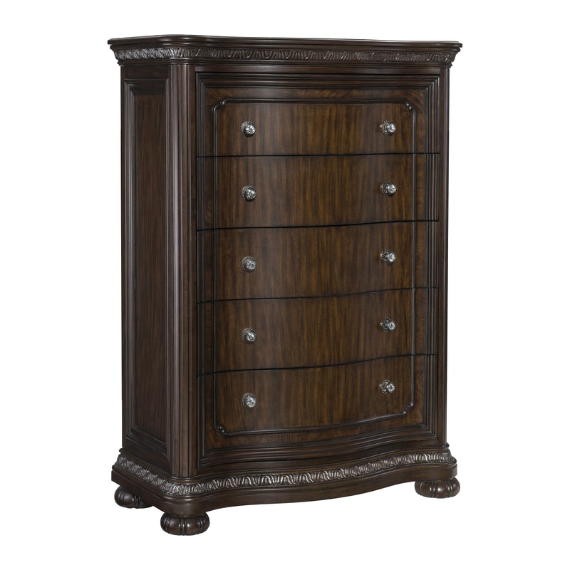 Beddington Dark Cherry Panel Bedroom Set 1407