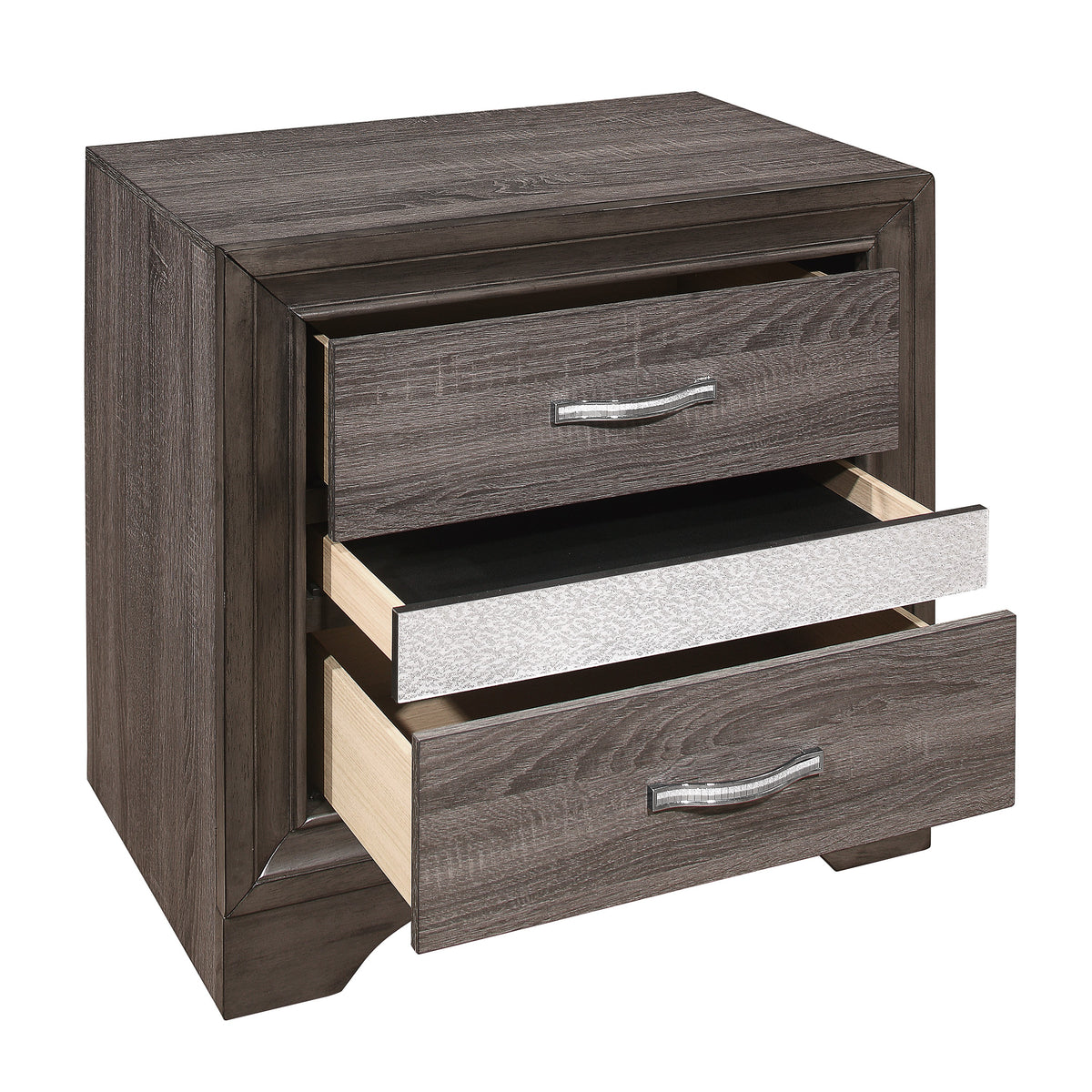 Luster Gray Upholstered Storage Platform Bedroom Set

1505