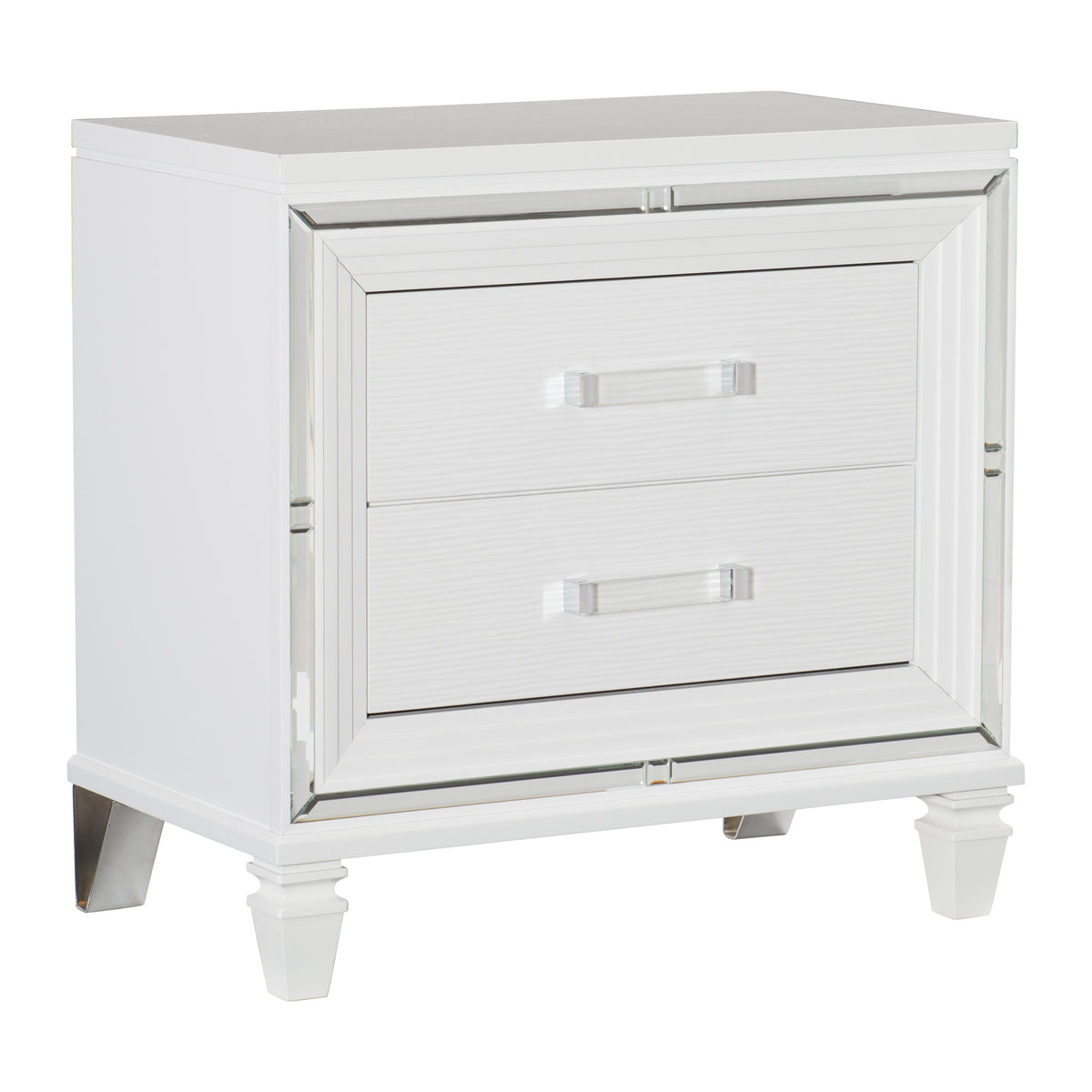 Tamsin White LED Storage Platform Bedroom Set 1616