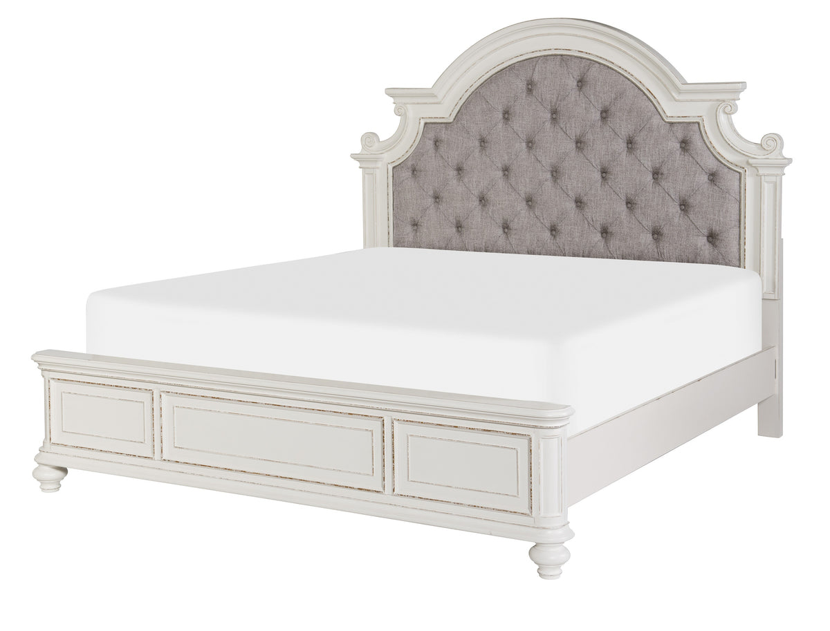 Baylesford Antique White Panel Bedroom Set 1624