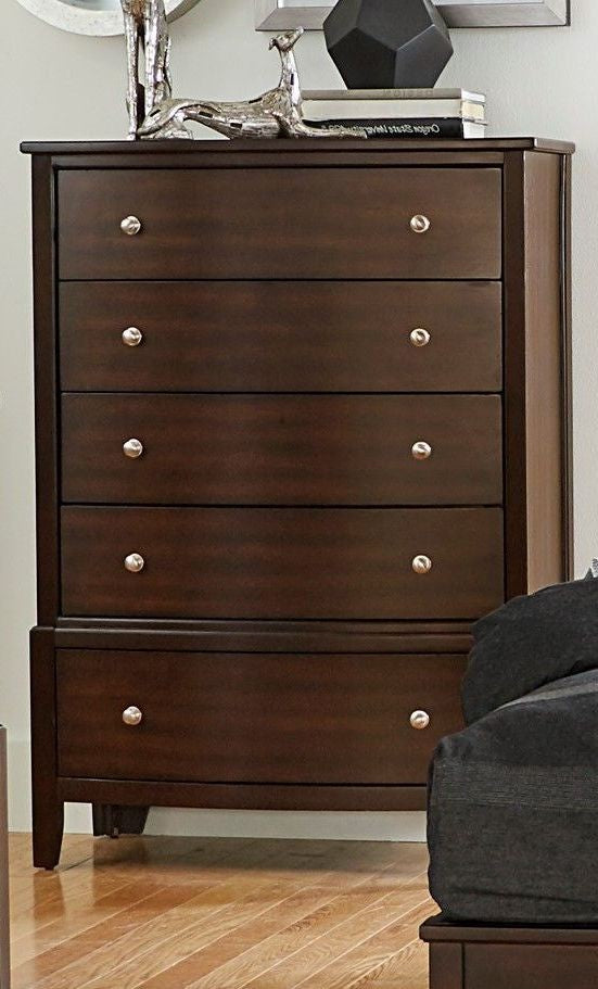 Cotterill Cherry Upholstered  Panel Bedroom Set 1730 - Harwin Furniture