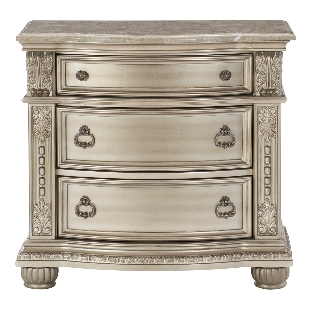 Cavalier Silver Upholstered Bedroom Set  1757