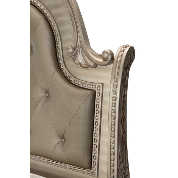Cavalier Silver Upholstered Bedroom Set  1757