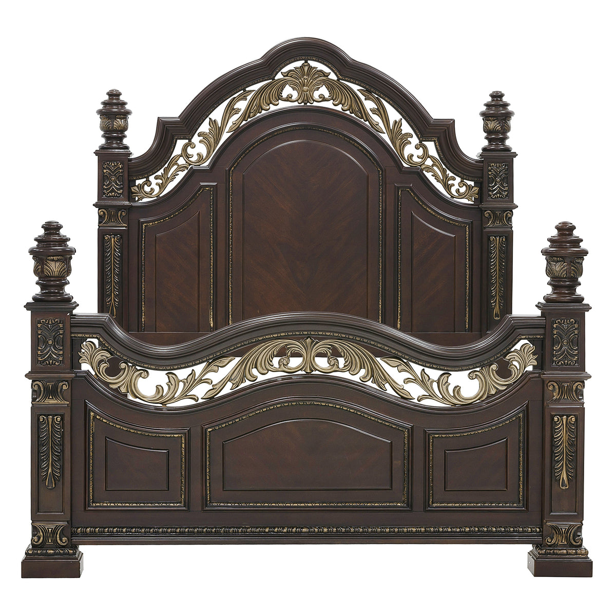 Catalonia Cherry  Panel Bedroom Set 1824 - Harwin Furniture