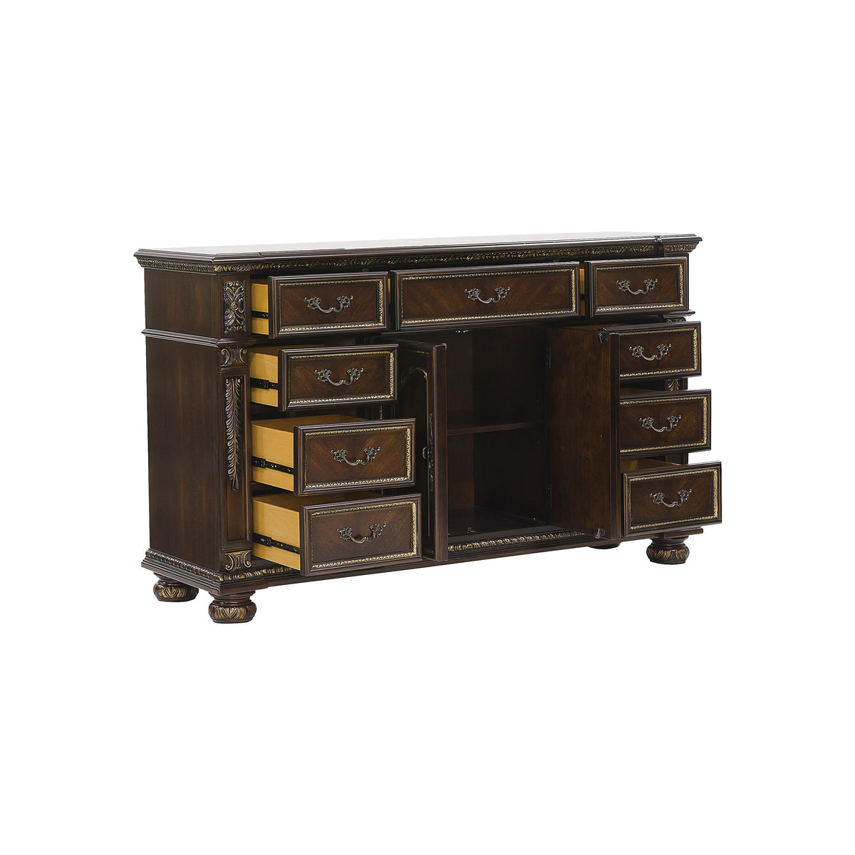 Catalonia Cherry  Panel Bedroom Set 1824 - Harwin Furniture