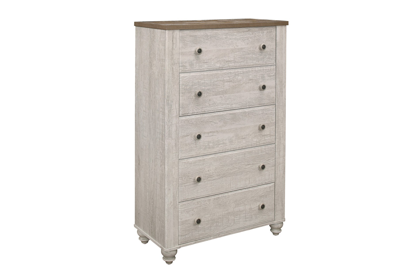 Nashvill Antique White Panel Bedroom Set 1903