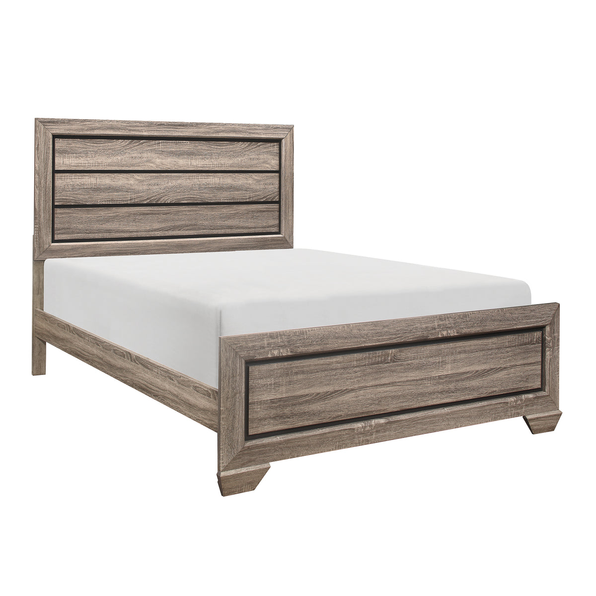 Beechnut Light Elm Panel Bedroom Set 1904 - Harwin Furniture