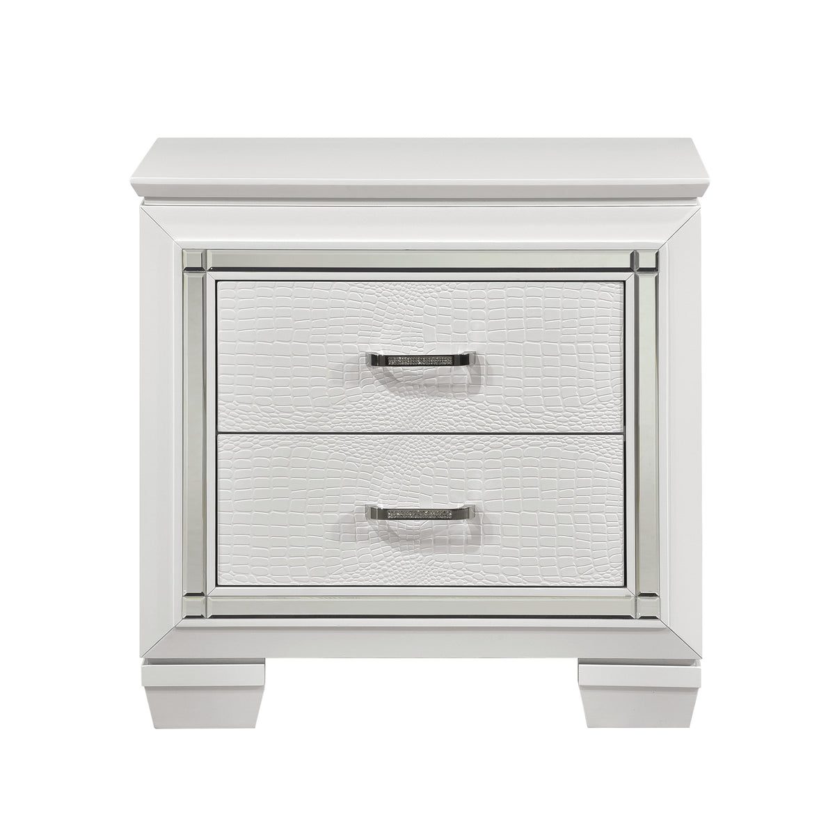 Allura White LED Panel Bedroom Set 1916 - Harwin Furniture