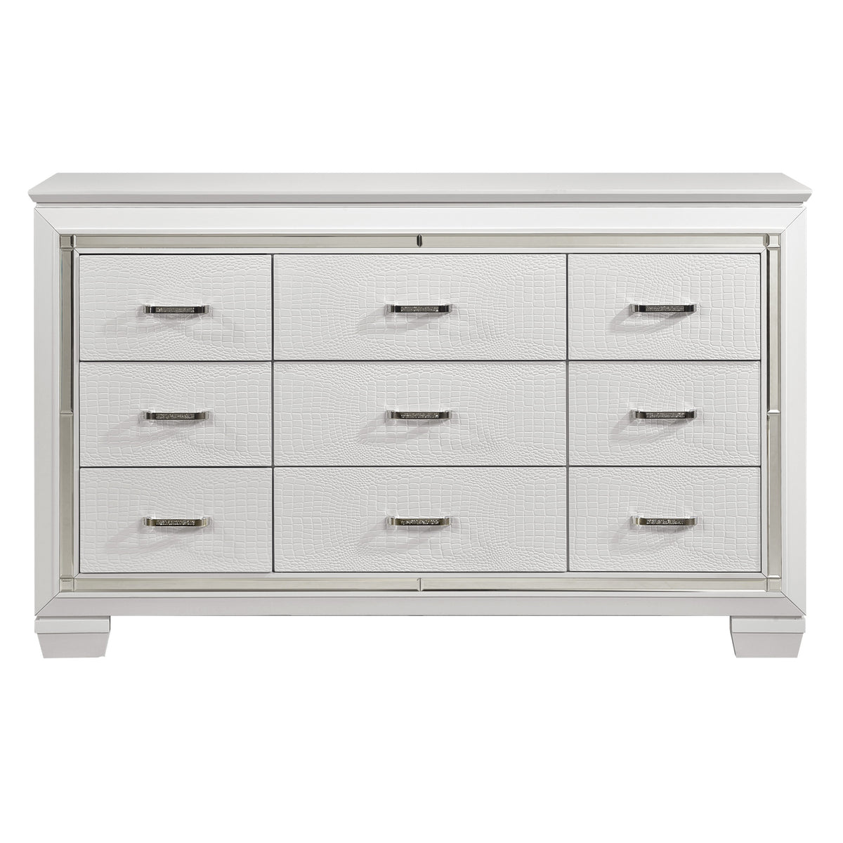 Allura White LED Panel Bedroom Set 1916 - Harwin Furniture