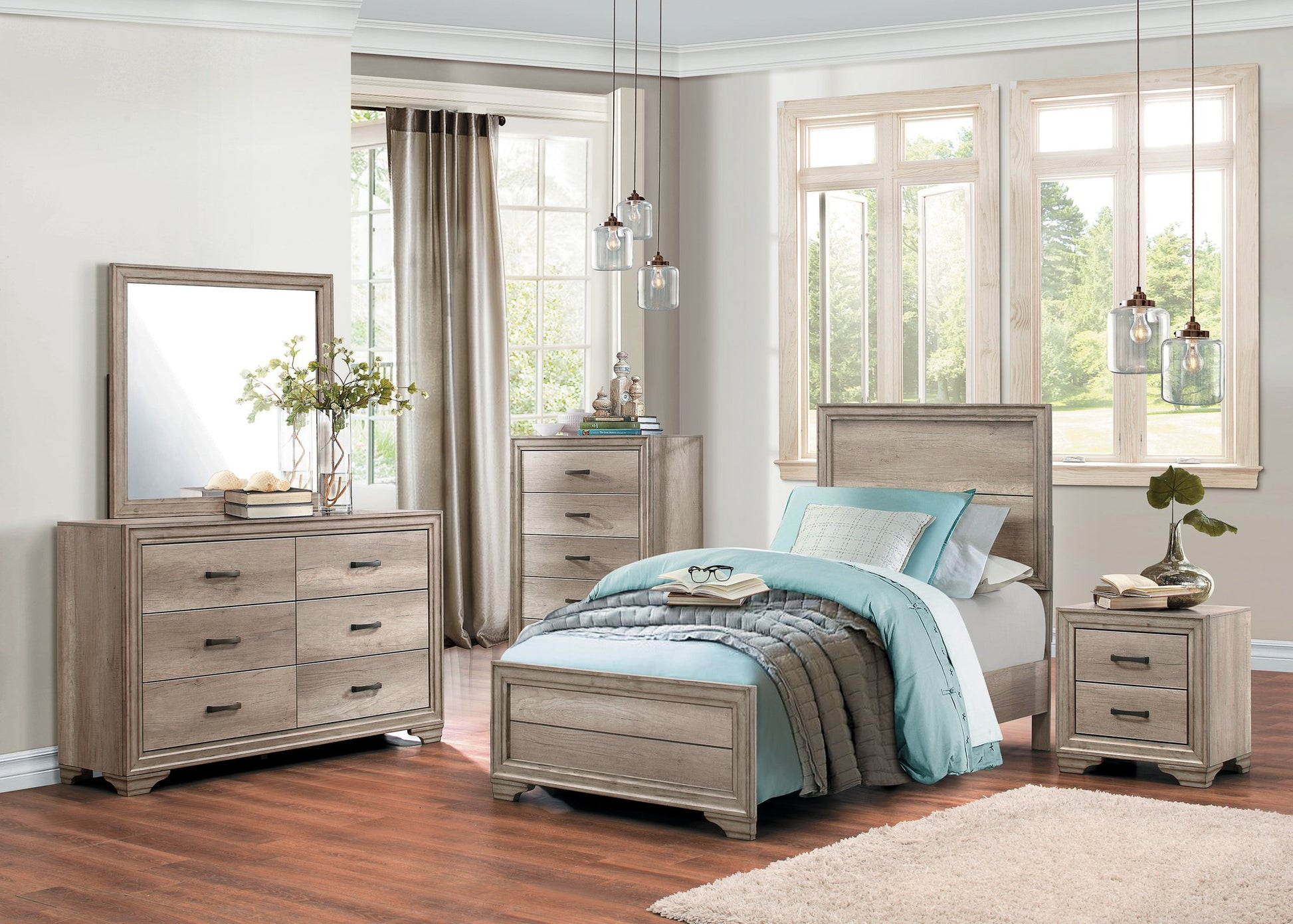 Lonan Panel Bedroom Set 1955 - Harwin Furniture