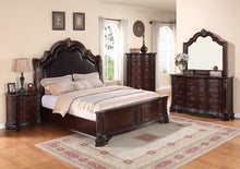 Load image into Gallery viewer, Sheffield Rich Brown Upholstered Panel Bedroom Set | B1100