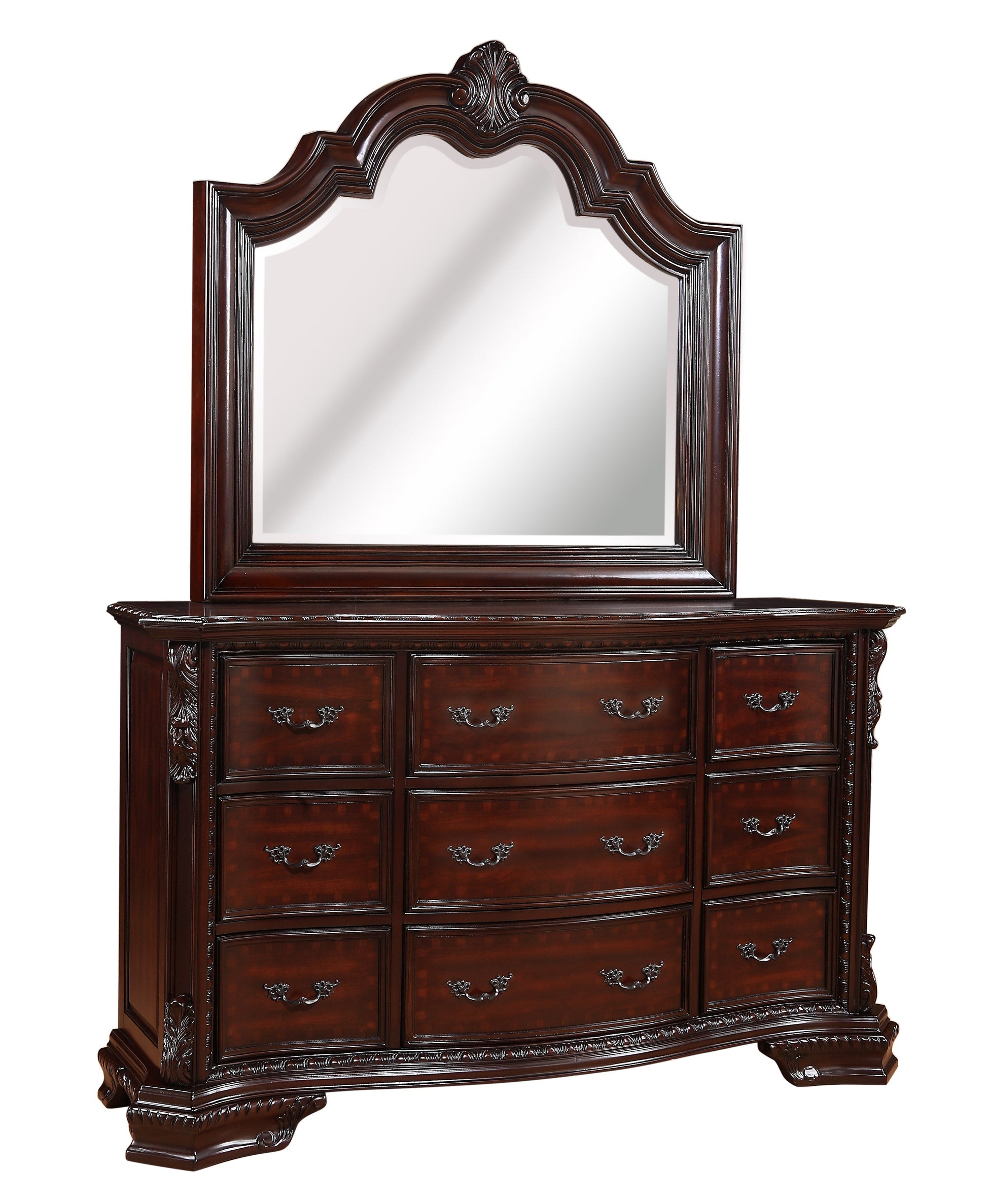 Sheffield Rich Brown Upholstered Panel Bedroom Set | B1100 - Harwin Furniture